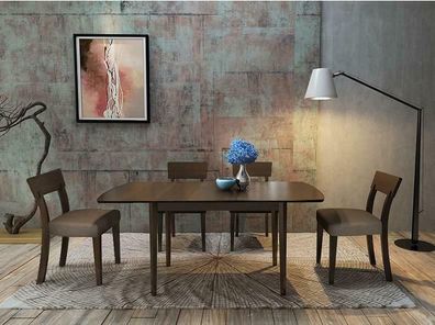 Esstisch Tisch + Stühle Gruppe Esszimmer Wohnzimmer Garnitur Design Set