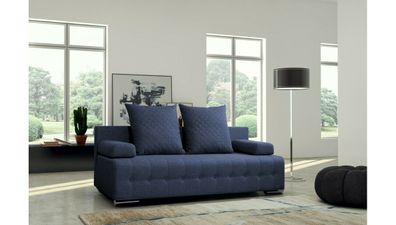 Sofa 3 Sitzer Schlafsofa Designer Sofa mit Bettfunktion + Bettkasten Couch NEU