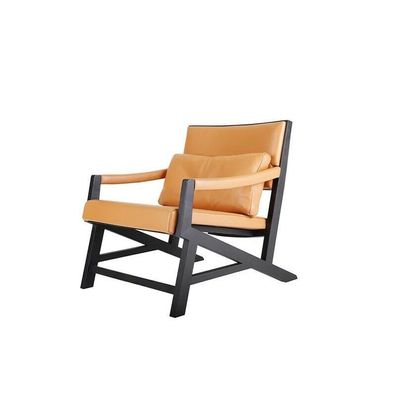 Sessel Club Lounge Designer Lehn Polster Sofa 1 Sitzer Fernseh Holz Leder Stuhl