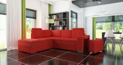 Ledersofa Bettkasten Schlafsofa Ledereckcouch Eckcouch Ecksofa MIT Bettfunktion