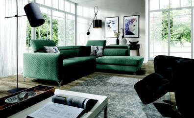 Moderne Ecksofa Couch Polster Garnitur Wohnlandschaft Sofa Couch Ecke Sitz Neu