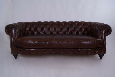 Chesterfield Design Luxus Polster Sofa Couch Sitz Garnitur Leder Textil Neu 1001
