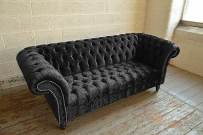 Chesterfield Design Luxus Polster Sofa Couch Sitz Garnitur Leder Neu Sofas # 205