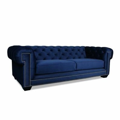 Chesterfield Design Luxus Polster Sofa Couch Sitz Garnitur Leder Textil Neu #600