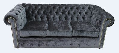 Chesterfield Design Luxus Polster Sofa Couch Sitz Garnitur Leder Textil Neu #254