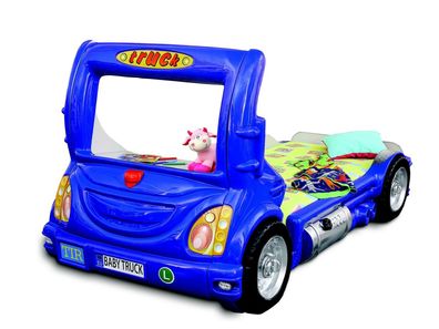 LKW Auto Truck Kinder Kinderbett Jugendbett Bett Betten Kindermöbel Neu Blau