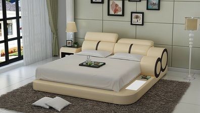 Polster Design Luxus Bett Betten Leder Modernes Schlafzimmer 140/160/180 LB8816