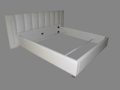 Leder Design Bett Doppel Betten Ehe Modernes Hotel Gestell Schlaf Zimmer Luxus