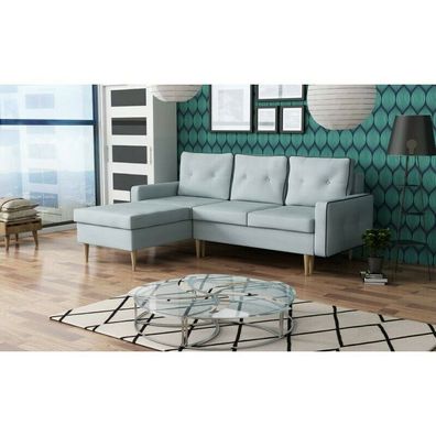 Stoff L-Form Couch Wohnlandschaft Ecksofa Garnitur Design Modern Sofa Modern Neu