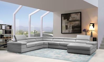 Ledersofa Couch Wohnlandschaft Ecksofa Eck Garnitur Design Modern Sofa 1530B