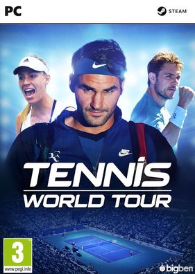 Tennis World Tour (PC, 2018, Nur der Steam Key Download Code) Keine DVD, No CD