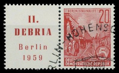 DDR Zusammendruck Nr WZd20 gestempelt WAAGR PAAR X050FAA