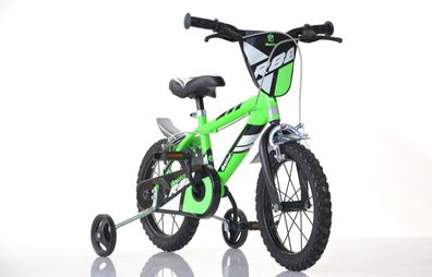 16 Zoll Kinderfahrrad Jungenfahrrad grün Kinderrad Fahrrad Spielrad