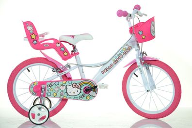 14 Zoll Kinderfahrrad Hello Kitty Original Lizenz Kinderrad Fahrrad Spielrad