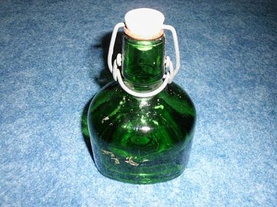 Bierflasche / sehr ausgefallene Flaschenform 0,25l grün mit Verschluß