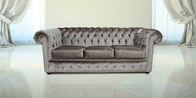 Chesterfield Design Luxus Polster Sofa Couch Sitz Garnitur Leder Textil Neu #249