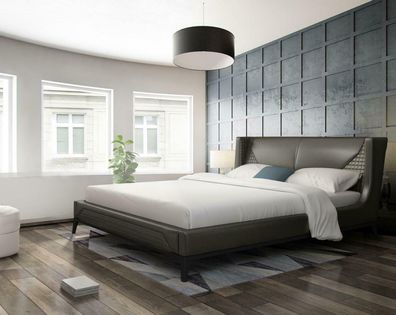 Modernes Design Bett XXL Betten Luxus Stil Doppel 180x200cm Hotel Polster Neu