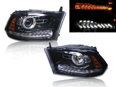 DODGE RAM 2009 2013 - 2018 Projector Scheinwerfer 09 - 18 2012 LED OBK Eagle