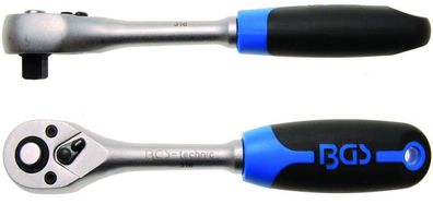 Umschalt-Ratsche 3/8" , 72 Z , 205mm lang , gerade