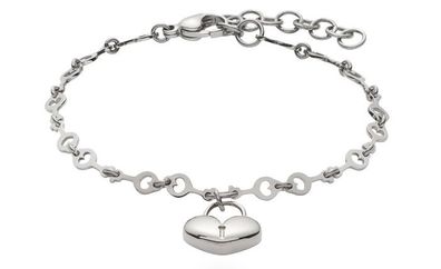 Energetix Damen Armband Schlüssel-Form,3675-1 herzförmiges Schloss Magnetschmuck