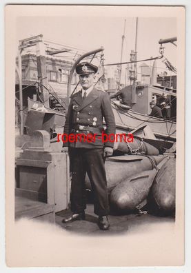70964 Original Foto Marine Offizier mit Orden im 2. Weltkrieg
