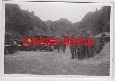 72756 Original Foto Einsatz in Polen Unterstandbau im 2. Weltkrieg