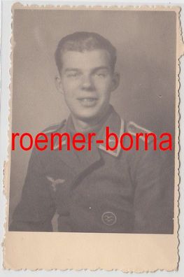 75547 Original Foto Unteroffizier mit Segelflugabzeichen im 2. Weltkrieg