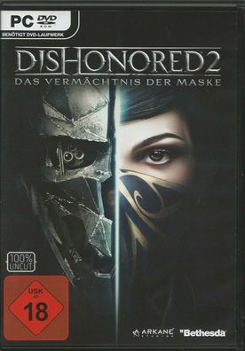 Dishonored II - Das Vermächtnis der Maske (PC, 2016, DVD-Box) Mit Steam Key Code