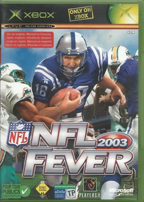 NFL Fever 2003 (Microsoft Xbox, 2002, DVD-Box) mit Anleitung, Zustand sehr gut