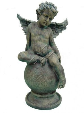 Engel Figur Statue Skulptur Figuren Skulpturen Dekoration Deko 62cm Garten Neu