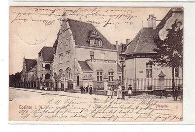 60644 Ak Coethen in Anhalt Köthen Hospital 1907