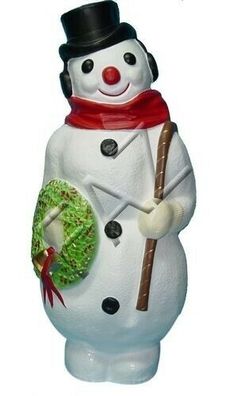 Schneemann WEihnachten Figur Skulptur Figuren Steinfigur Statuen Dekoratation