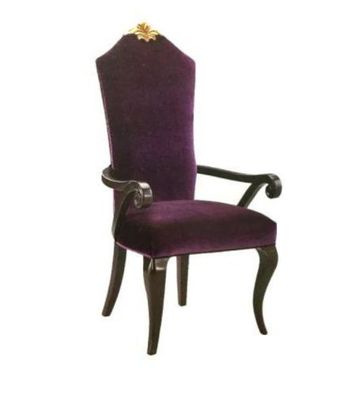 Stuhl Stühle Thron Sessel Set Esszimmer Designer Holz Antik Stil Barock Rokoko