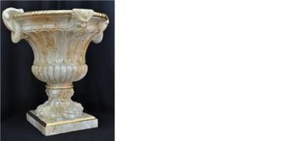 XXL Vase Tisch Dekoration Deko Vasen Antik Stil Skulptur Figur Kelch Rom 69cm