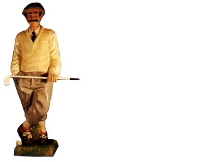 Design Golfspieler Figur Statue Skulptur Figuren Skulpturen Dekoration Deko 7610