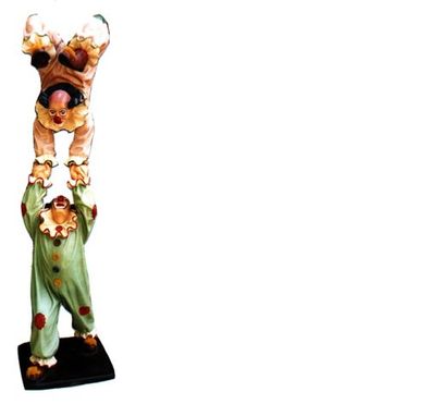 Design Clown-Akrobat Figur Statue Skulptur Figuren Skulpturen Dekoration 5020