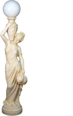 Antike Stil Figur Lebensgroß mit Beleuchtung Stehlampe Lampe Lampen Standleuchte