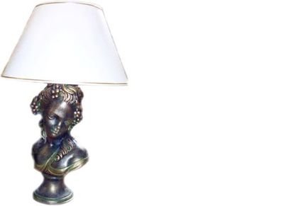 Antik Stil Büste Tischlampe Tisch Leuchte Lampen Leuchten Figur Dekoration Neu