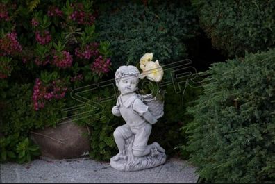 Junge Bub 40cm Figur Statue Figuren Skulptur Statuen Garten Dekoration S101147