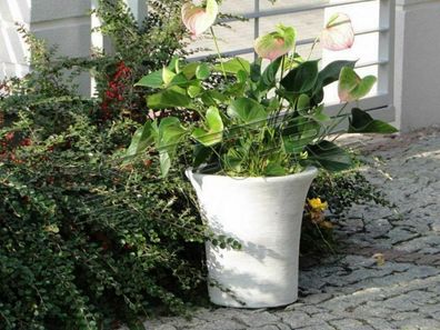 Blumenkorb Blumen Vase Gefäss Garten Terrasse Dekoration Statue Figuren S204055