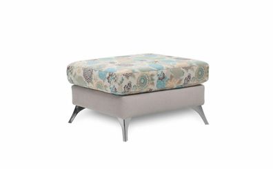 XXL Club Fußhocker Lounge Hocker Ottomane Pufa Leder Textil Ottoman Designer ST.