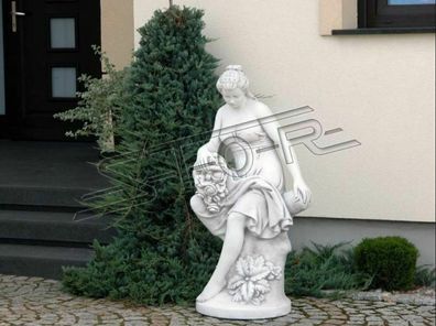 Römische Figur Statue Frau Figuren Statuen Skulptur Skulpturen Garten 121cm Neu