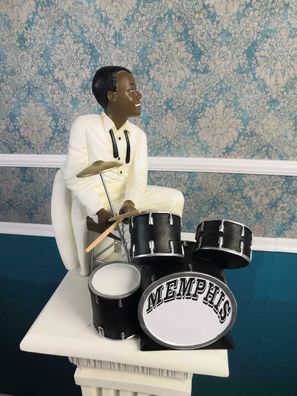 Design Memphis Drummer Figur Statue Skulptur Figuren Skulpturen Dekoration Neu