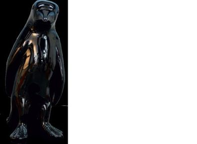 Design Pinguin Schwarz Figur Statue Skulptur Figuren Skulpturen Deko Neu 3062