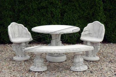Stein Tisch Terrase Garten Dekoration Möbel Edles Antik Stil Design Tische 255