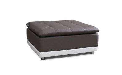 Lounge Hocker XXL Club Fußhocker Ottomane Pufa Leder Textil Ottoman Designer Neu