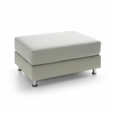XXL Club Fußhocker Club Lounge Hocker Leder Textil Ottoman Designer Pufa Neu