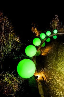 Design Kugel Leuchtend Lampe Außen Kugel Leuchte Garten Beleuchtung 50 cm Neu