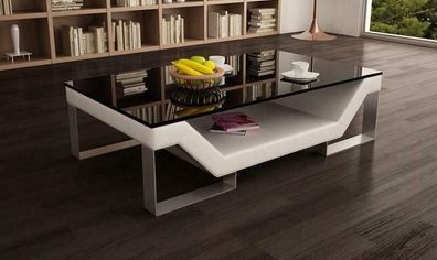Sofatisch Glas Design Tisch Wonzimmer Leder Couch Beistell Sofa Kaffee Tische