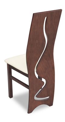 Luxus Design Polster Stuhl Stühle Sitz Lehn Büro Office Esszimmer Holz K3 Massiv